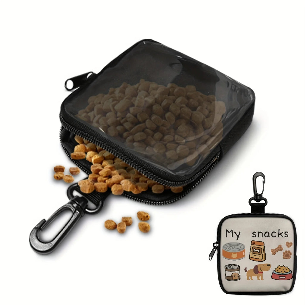 Pochette à Friandises pour Chien avec Mousqueton & Zip – Sacoche de Dressage et Promenade Compacte