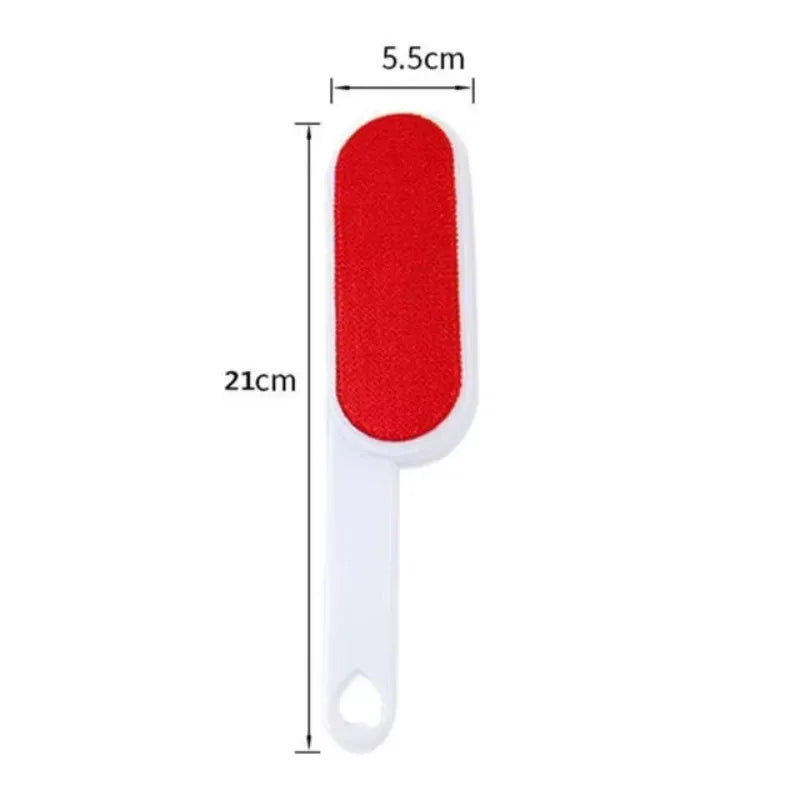Brosse Anti-Poils Autonettoyante Double Face – Ramasse-Poils Électrostatique Réutilisable avec Base pour Canapé, Vêtements & Tapis