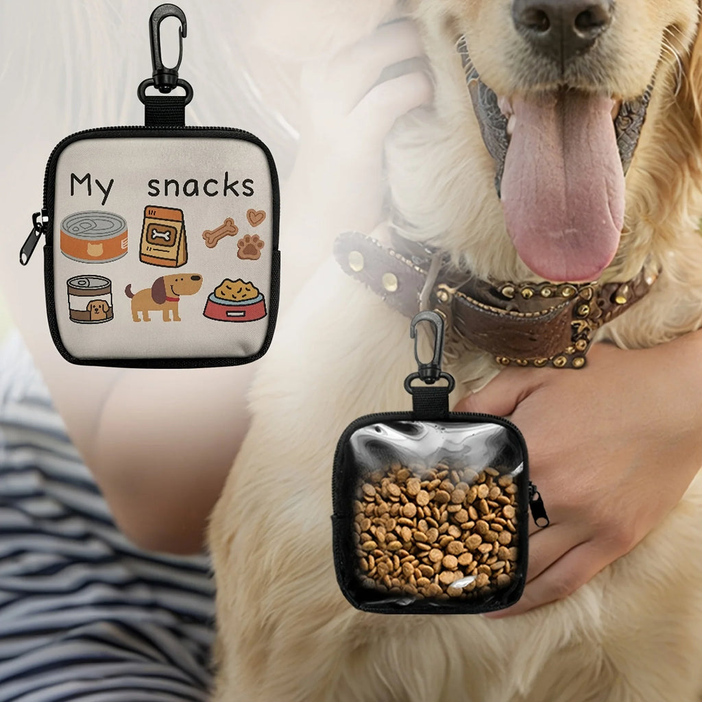 Pochette à Friandises pour Chien avec Mousqueton & Zip – Sacoche de Dressage et Promenade Compacte