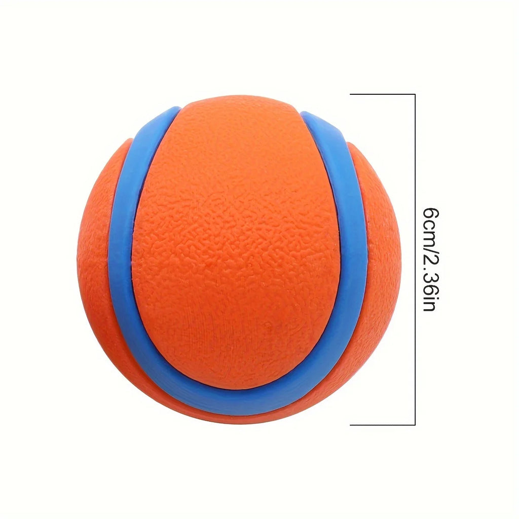 Durable Silicone Dog Chew Ball - Interactive Pet Toy for Medium Breeds, Teeth Cleaning & Playtime Fun, Dog Toys