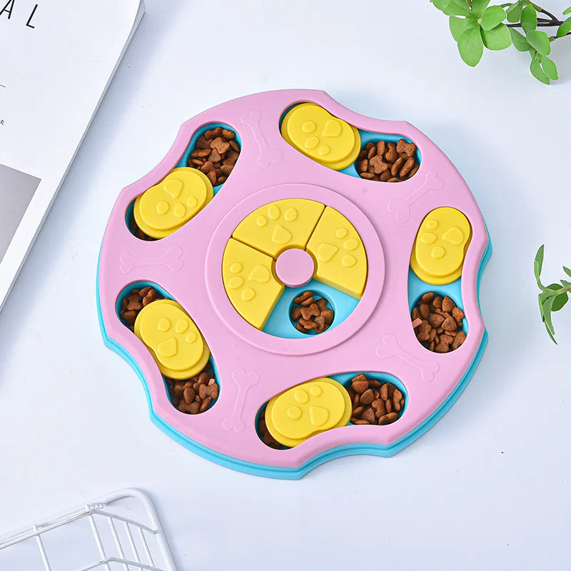 Puzzle d'Alimentation Lente pour Chien & Chat – Gamelle Anti-Glouton Interactive, Jeu d'Intelligence et Distributeur de Croquettes
