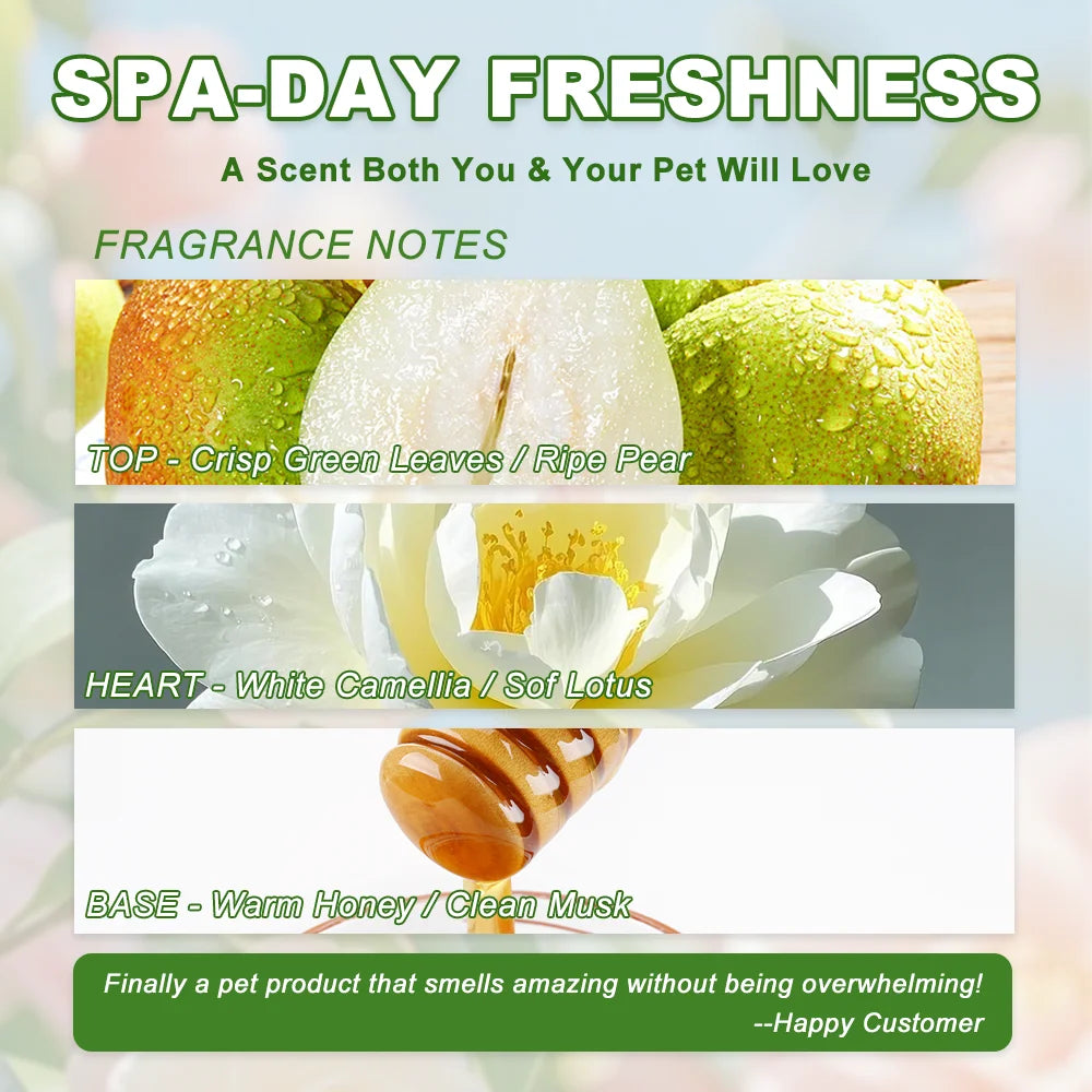 Spray Démêlant & Après-Shampoing Sans Rinçage pour Chien & Chat (100 ml) – Soin Pelage Doux, Brillance & Désodorisant pour Poils Longs & Denses