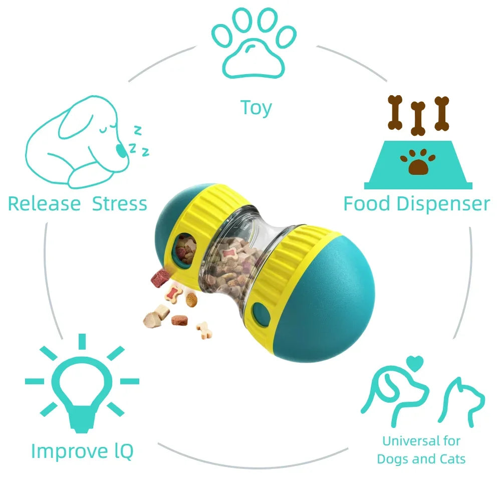 Interactive Dog Toy for Small Medium Large Dogs Cats Treat Dispenser Leaking Food Slow Feeder Pets Ball Toys Labrador Supplies