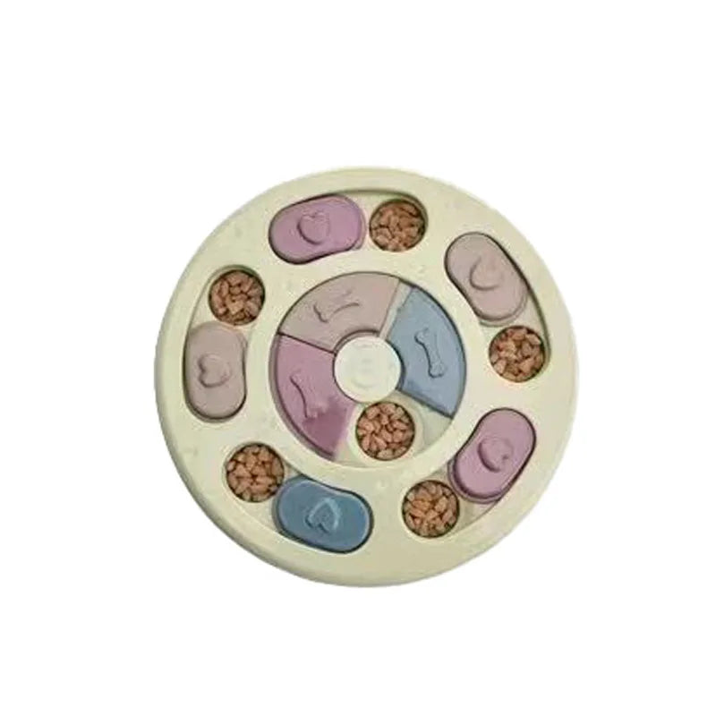 Puzzle Interactif Distributeur de Friandises pour Chien – Jeu d'Enrichissement Mental QI & Gamelle Anti-Glouton pour Petit, Moyen & Grand Chien