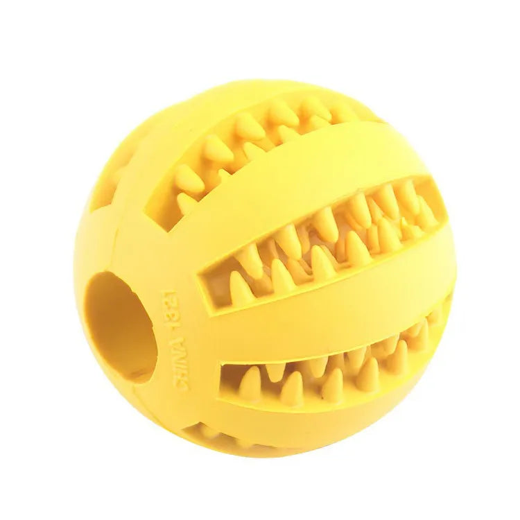 Balle Distributrice de Friandises pour Chien & Chiot – Jouet Mastication en Caoutchouc Naturel Non Toxique, Nettoyage des Dents & Anti-Stress