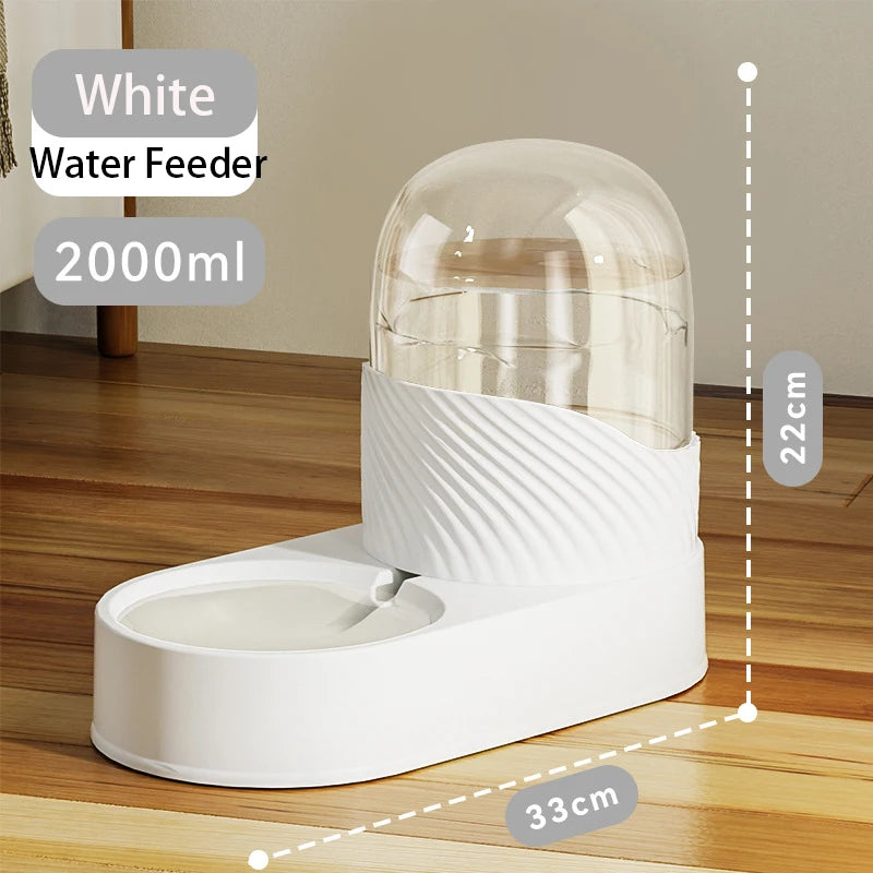 Distributeur Automatique par Gravité 3,8 L pour Chien – Fontaine à Eau & Distributeur de Croquettes Grande Capacité