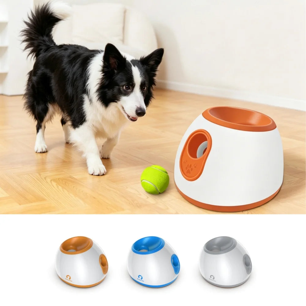 Lanceur de Balles Automatique pour Chien – Machine de Lancer Interactive d'Extérieur & Intérieur, Distributeur de Balles de Tennis & Jeu de Rapport