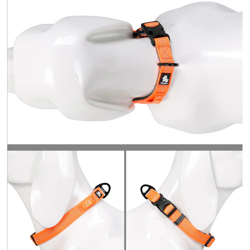 Truelove Dog Collar Adjustable Duty Soft Nylon Webbing Training Unique Private Label  Fancy Dog Collar Bright Reflective TLC5271