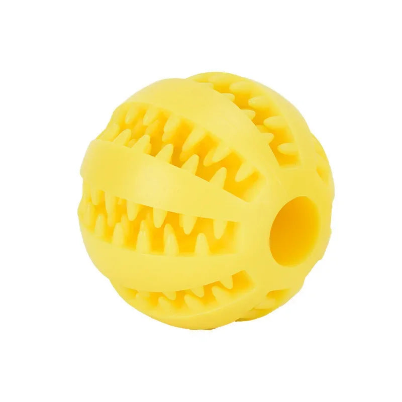 Balle Interactive pour Chien & Chiot – Jouet en Caoutchouc Distributeur de Friandises & Nettoyeur de Dents