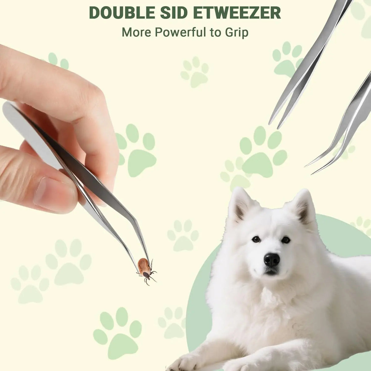 Kit Extracteur de Tiques Professionnel Portable pour Chien, Chat & Humain – Pince Tire-Tiques Indolore & Sécurisée pour Randonnée