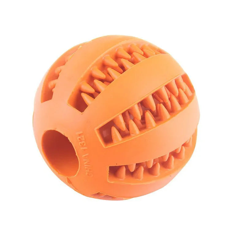 Balle Distributrice de Friandises pour Chien & Chiot – Jouet Mastication en Caoutchouc Naturel Non Toxique, Nettoyage des Dents & Anti-Stress