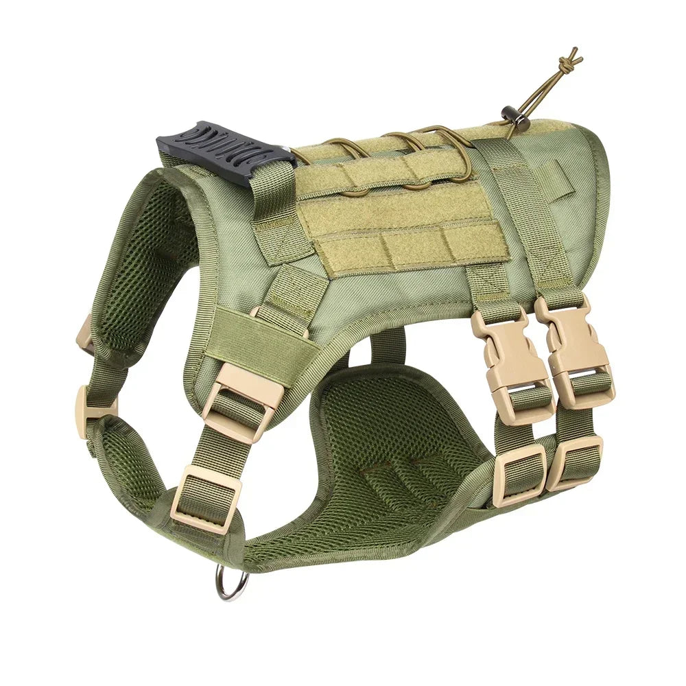 Tactical Dog Harness with Handle and Dog Leash Military Walking Dog Accessories for Medium Large Dogs Puppy Harness
