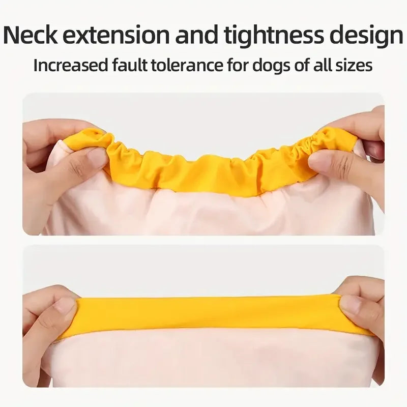 Imperméable à Capuche Réfléchissant pour Chien – Manteau de Pluie Style Cape Coupe-Vent & Déperlant pour Balade