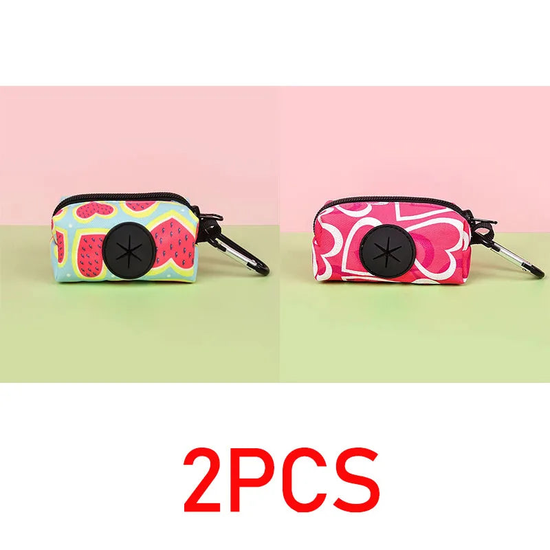 Distributeur de Sacs à Crottes pour Chien avec Attache – Porte-Sacs Déjections Canines Compact pour Laisse & Promenade