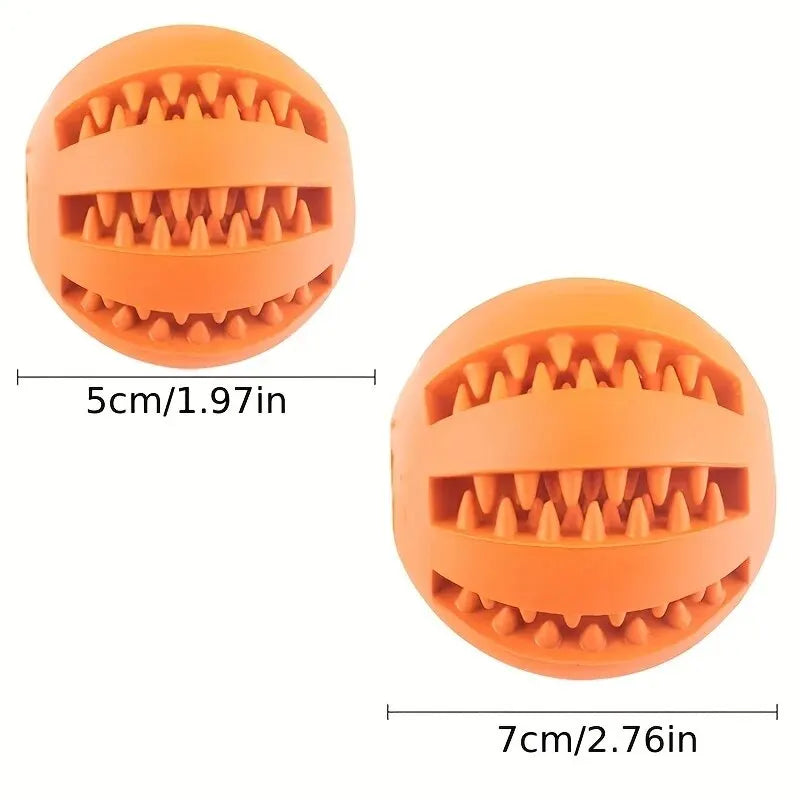 Balle Distributrice de Friandises pour Chien & Chiot – Jouet Mastication en Caoutchouc Naturel Non Toxique, Nettoyage des Dents & Anti-Stress