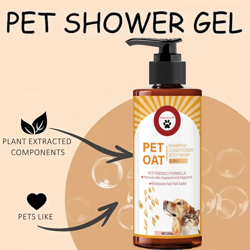 Shampoing Nettoyant & Désodorisant pour Chien & Chat (100 ml) – Soin Lavant Poil Doux, Formule Non Déshydratante & Parfum Longue Durée