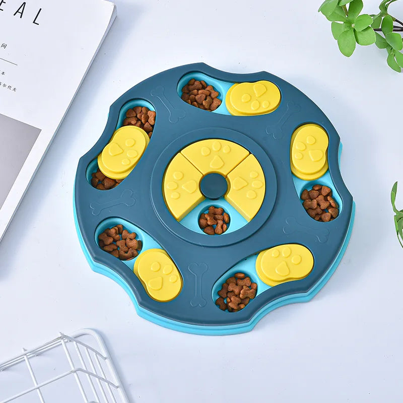 Puzzle d'Alimentation Lente pour Chien & Chat – Gamelle Anti-Glouton Interactive, Jeu d'Intelligence et Distributeur de Croquettes