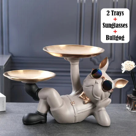 Statue Bouledogue Moderne & Design – Sculpture Décorative en Résine pour Salon, Chambre & Bureau
