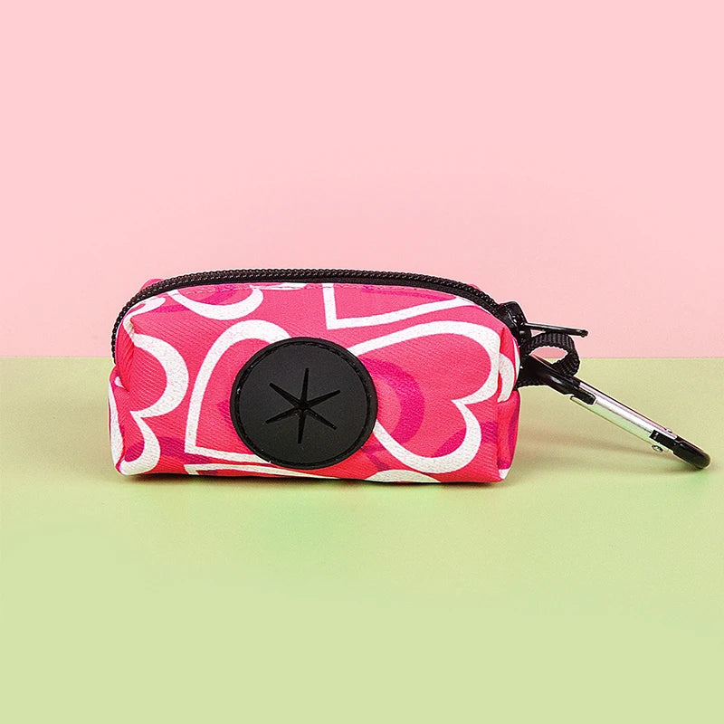 Distributeur de Sacs à Crottes pour Chien avec Attache – Porte-Sacs Déjections Canines Compact pour Laisse & Promenade