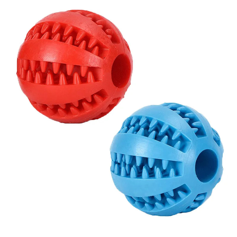 Balle Interactive pour Chien & Chiot – Jouet en Caoutchouc Distributeur de Friandises & Nettoyeur de Dents