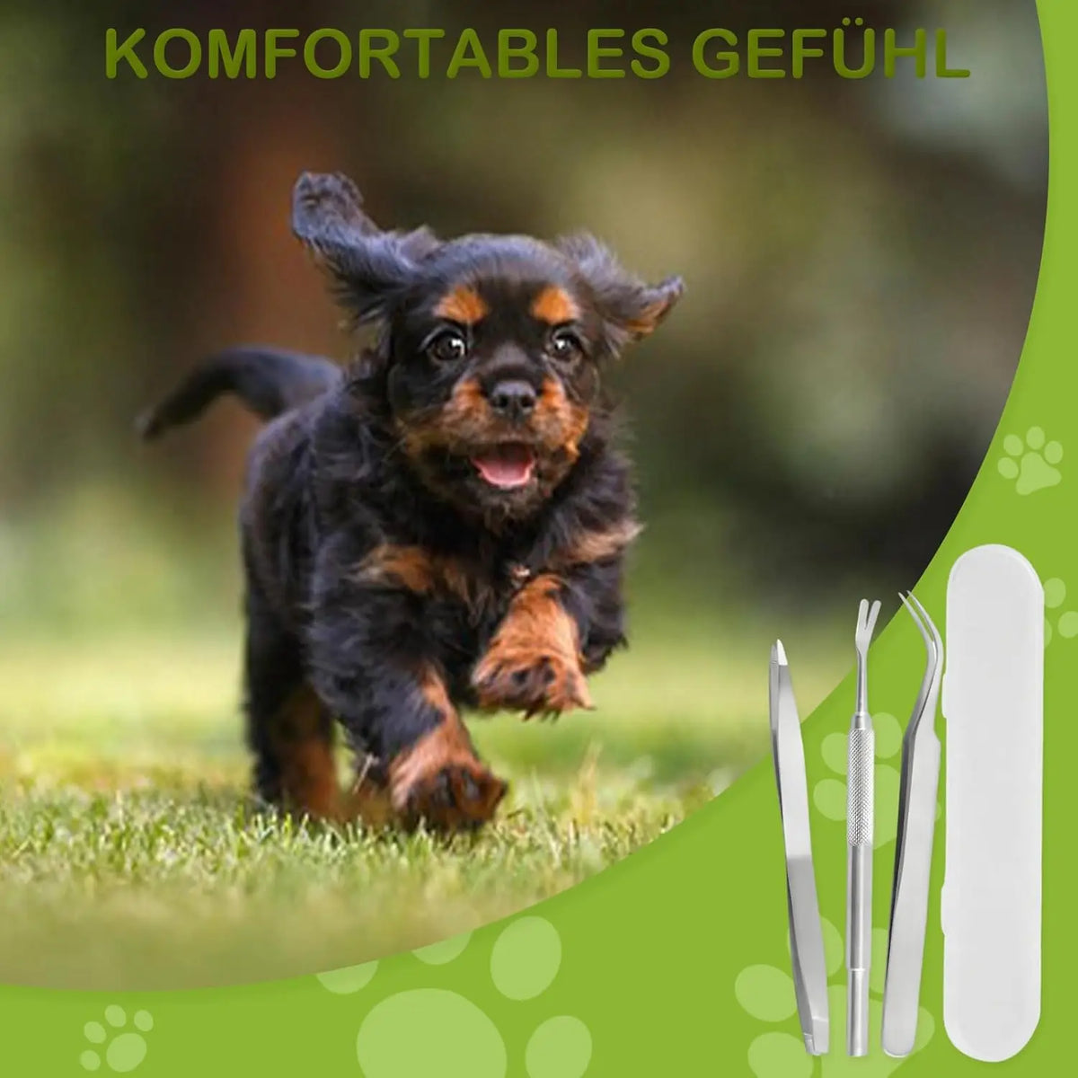 Kit Extracteur de Tiques Professionnel Portable pour Chien, Chat & Humain – Pince Tire-Tiques Indolore & Sécurisée pour Randonnée