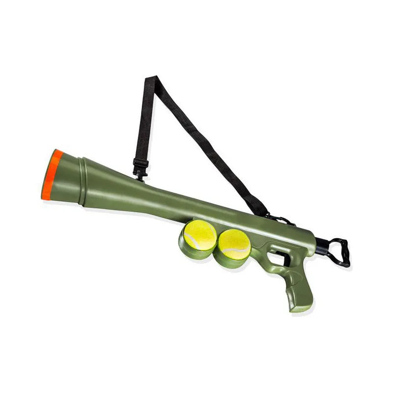 Pistolet Lanceur de Balles de Tennis pour Chien – Jouet Interactif de Plein Air, Dressage au Rapport & Tir Longue Distance Sans Effort