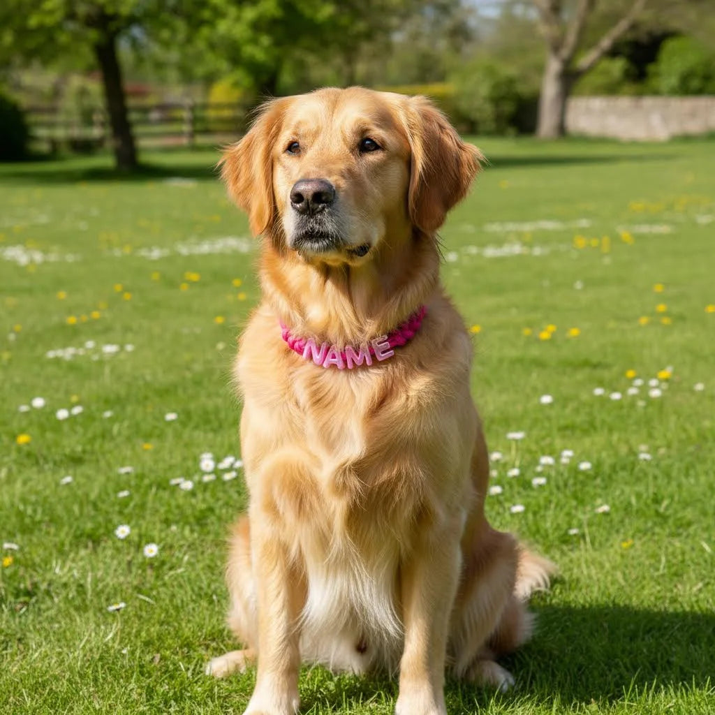 Collier Personnalisé pour Chien avec Nom et Numéro Gravés – Collier Réglable Confortable & Sécurisé pour Balade