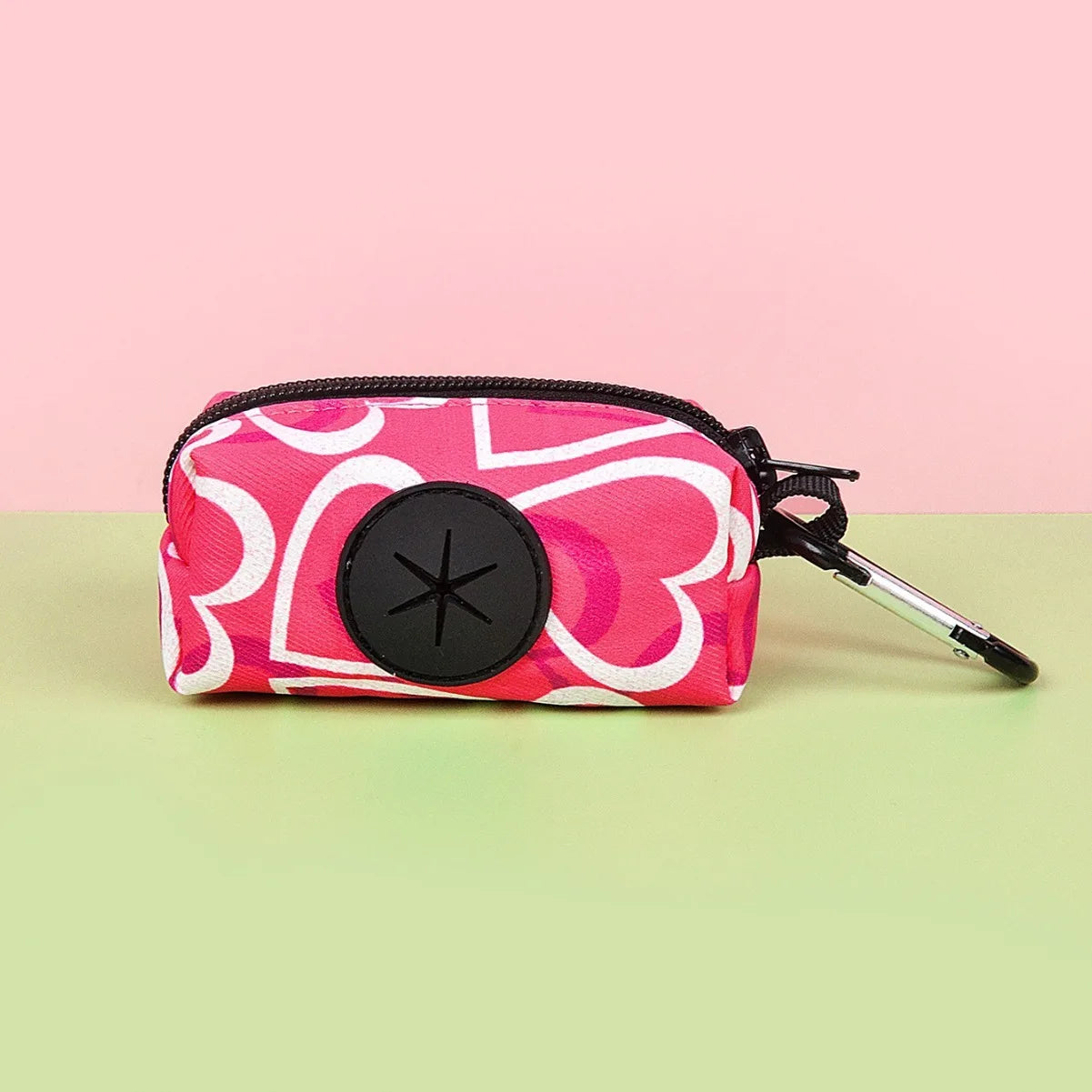 Distributeur de Sacs à Crottes pour Chien avec Attache – Porte-Sacs Déjections Canines Compact pour Laisse & Promenade