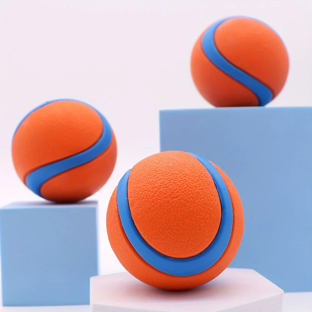 Durable Silicone Dog Chew Ball - Interactive Pet Toy for Medium Breeds, Teeth Cleaning & Playtime Fun, Dog Toys