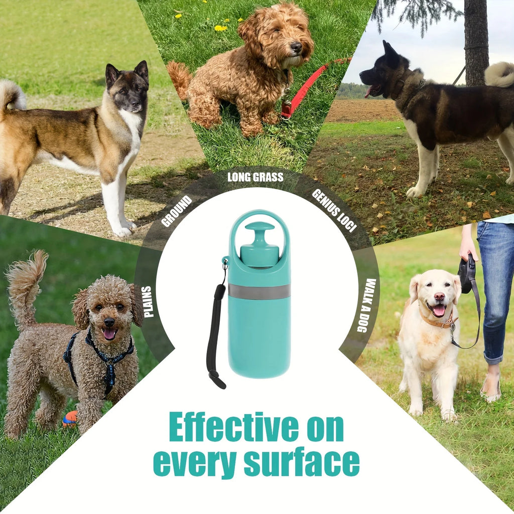 [Portable Poop Scooper with Bags] Teal Claw Design Portable Dog Poop Scooper with Bag Dispenser - Durable Plastic